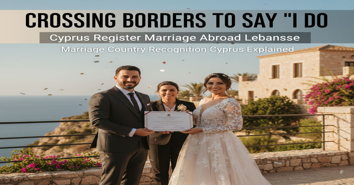 Cyprus Register Marriage Abroad Lebanese Marriage Country Recognition Cyprus